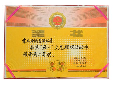 五一聯(lián)歡活動(dòng)二等獎(jiǎng)