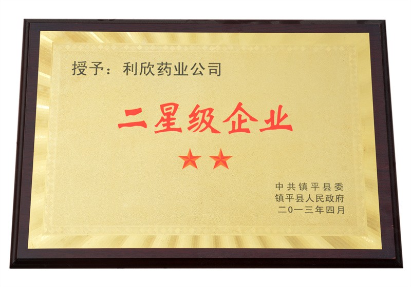 二星級企業(yè)